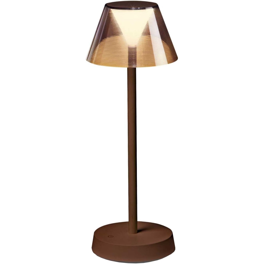 Ideal Lux - LED Reguliuojama jutiklinė lempa LOLITA LED/2,8W/5V 2200 mAh IP54 ruda