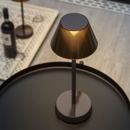 Ideal Lux - LED Reguliuojama jutiklinė lempa LOLITA LED/2,8W/5V 2200 mAh IP54 ruda