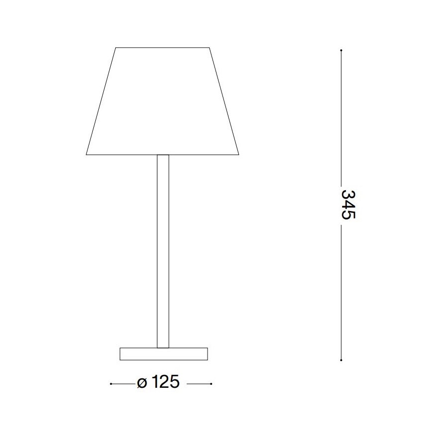 Ideal Lux - LED Reguliuojama jutiklinė lempa LOLITA LED/2,8W/5V 2200 mAh IP54 ruda