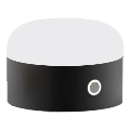 Ideal Lux - LED reguliuojama jutiklinė stalinė lempa MIGNON LED/5W/5V 1500 mAh skersmuo 10 cm CRI 90 juoda