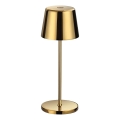 Ideal Lux - LED reguliuojama lietimui jautri lauko stalinė lempa CUTE LED/2,5W/3,7V 3000 mAh USB 2200-2700K IP65 auksinė