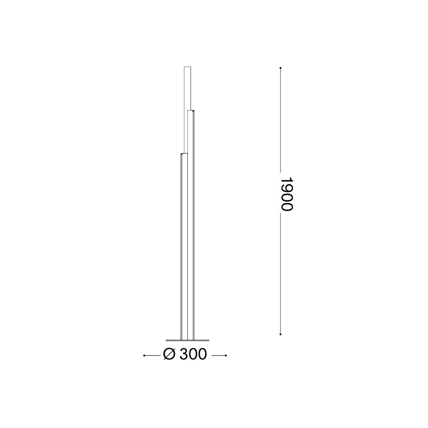 Ideal Lux - LED reguliuojama pastatoma lempa DORICA 3xLED/33W/230V CRI 90 balta