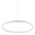 Ideal Lux - LED Reguliuojamas pakabinamas sietynas ORACLE SLIM LED/29W/230V 3000K diametras 50 cm balta