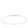 Ideal Lux - LED Reguliuojamas pakabinamas sietynas ORACLE SLIM LED/43W/230V 3000K diametras 90 cm balta