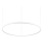Ideal Lux - LED Reguliuojamas pakabinamas sietynas ORACLE SLIM LED/76W/230V 3000K diametras 150 cm balta