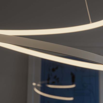 Ideal Lux - LED reguliuojamas pakabinamas šviestuvas ant laido OZ LED/55W/230V skersmuo 80 cm CRI 90 baltas