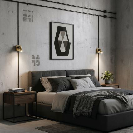 Ideal Lux - LED sieninis akcentinis šviestuvas BEAN LED/3W/230V CRI 90 auksas