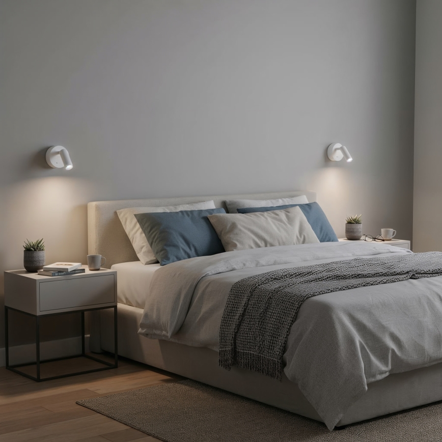 Ideal Lux - LED sieninis akcentinis šviestuvas BEAN LED/3W/230V CRI 90 balta