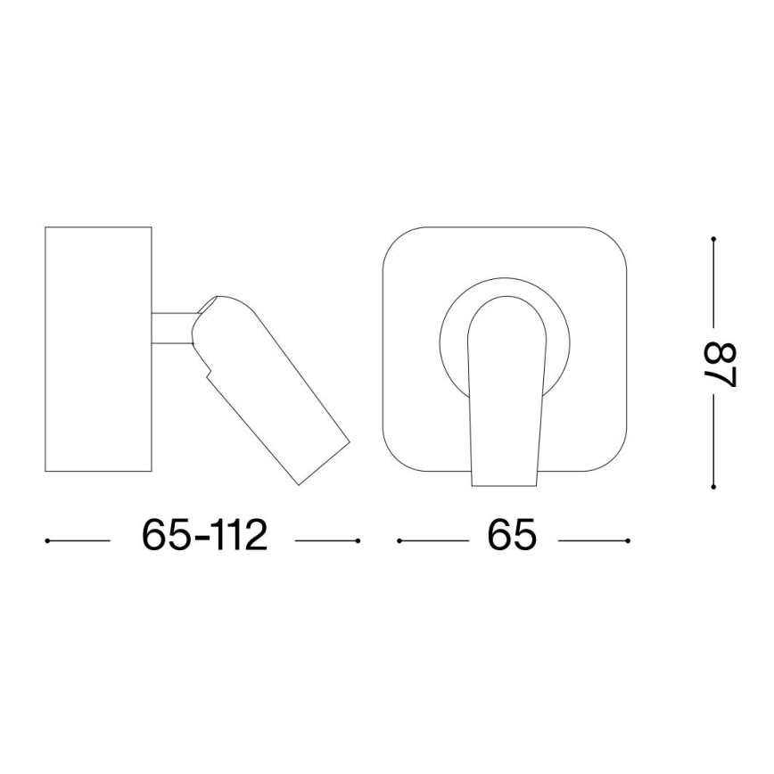 Ideal Lux - LED sieninis akcentinis šviestuvas BEAN LED/3W/230V CRI 90 blizgus chromas