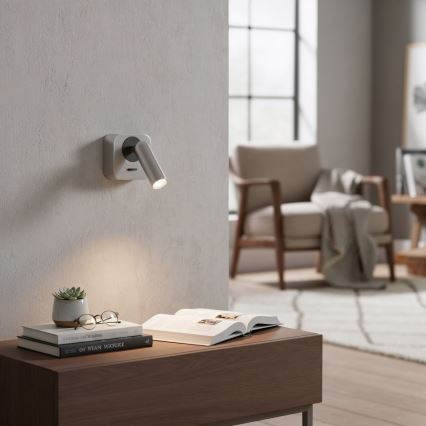 Ideal Lux - LED sieninis akcentinis šviestuvas BEAN LED/3W/230V CRI 90 blizgus chromas