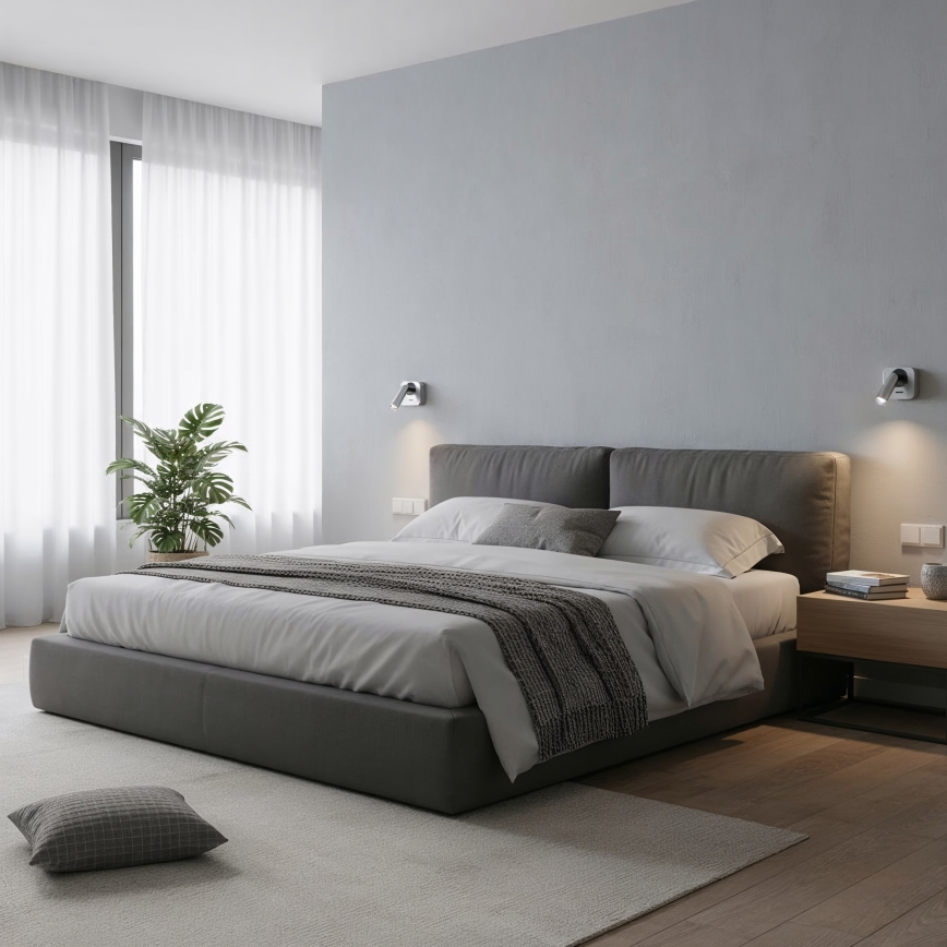 Ideal Lux - LED sieninis akcentinis šviestuvas BEAN LED/3W/230V CRI 90 blizgus chromas