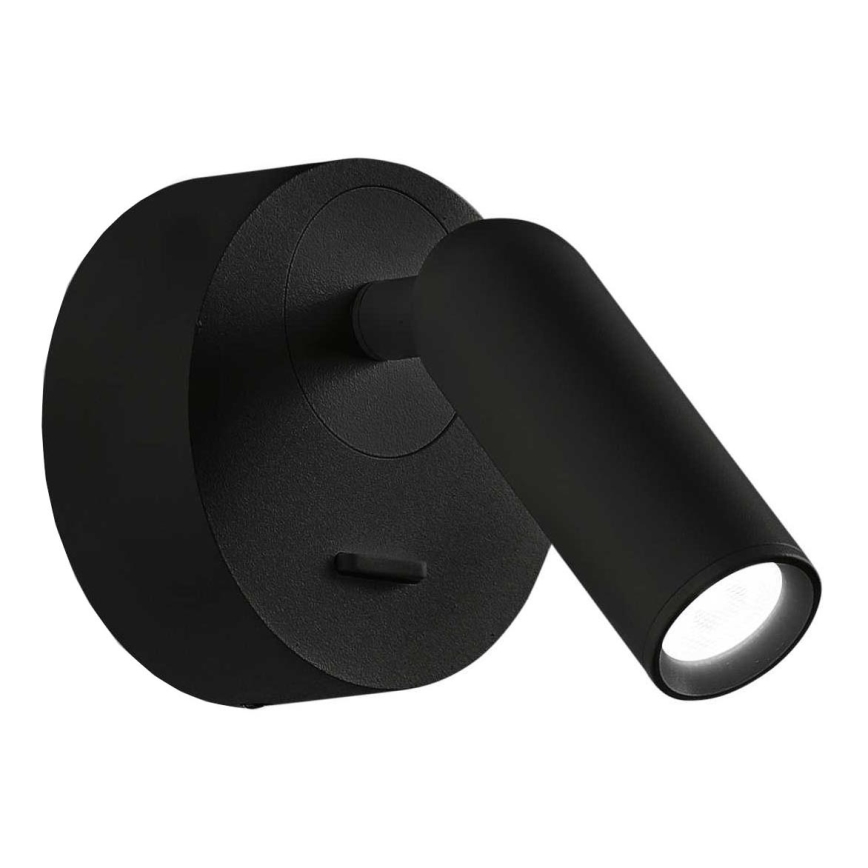 Ideal Lux - LED sieninis akcentinis šviestuvas BEAN LED/3W/230V CRI 90 juoda