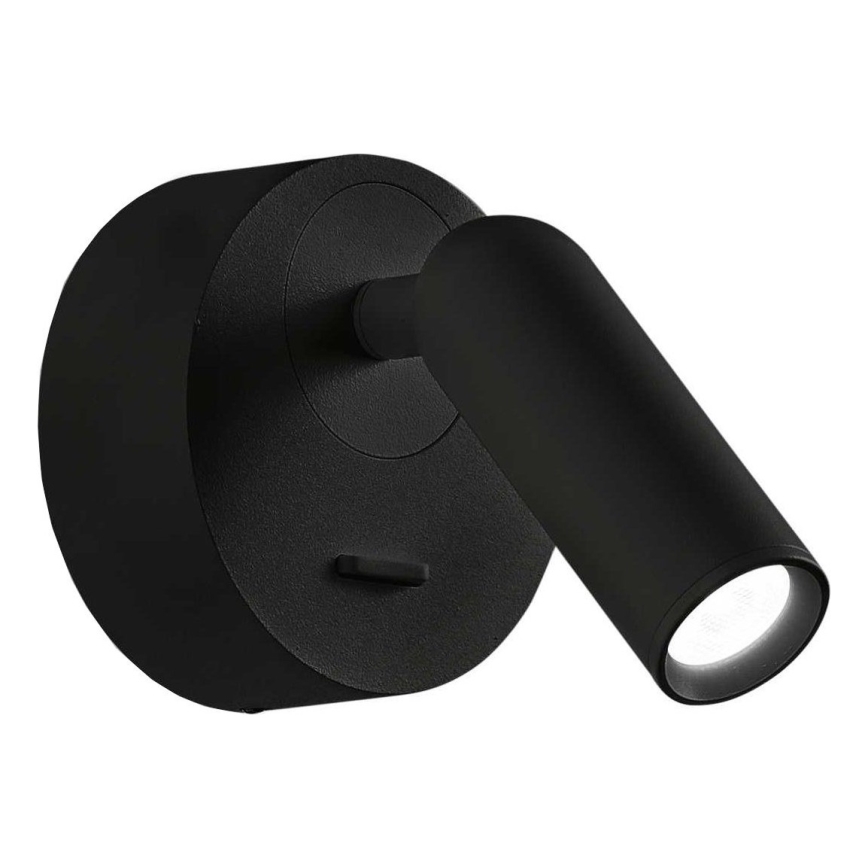 Ideal Lux - LED sieninis akcentinis šviestuvas BEAN LED/3W/230V CRI 90 juoda