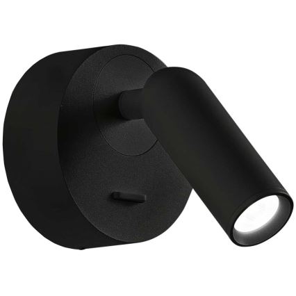 Ideal Lux - LED sieninis akcentinis šviestuvas BEAN LED/3W/230V CRI 90 juoda