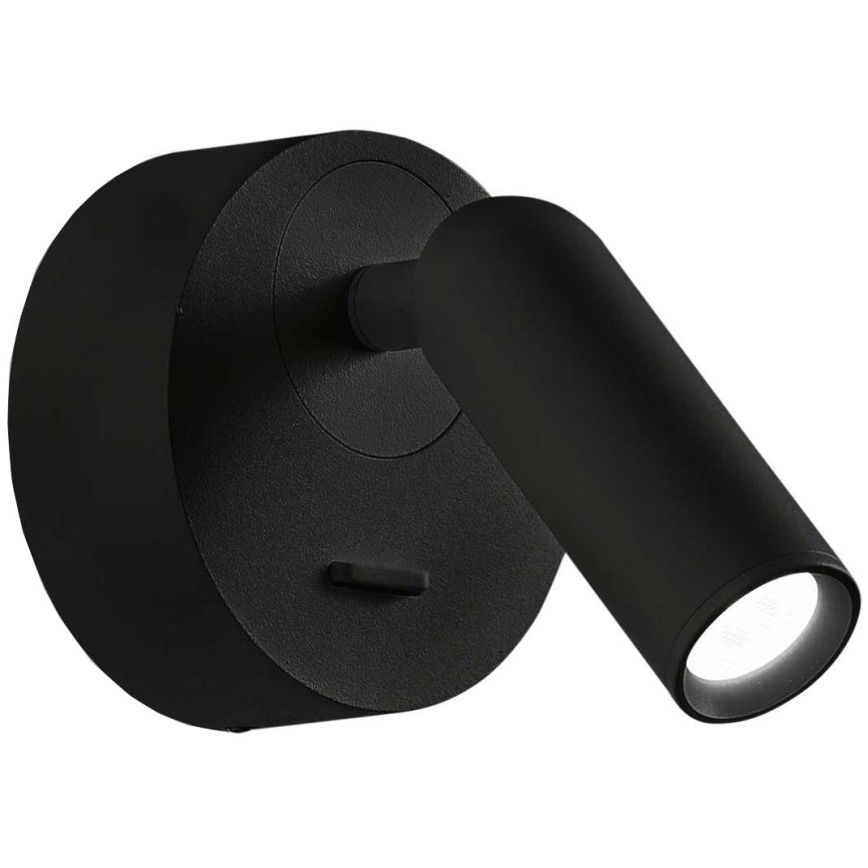 Ideal Lux - LED sieninis akcentinis šviestuvas BEAN LED/3W/230V CRI 90 juoda