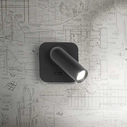 Ideal Lux - LED sieninis akcentinis šviestuvas BEAN LED/3W/230V CRI 90 juoda