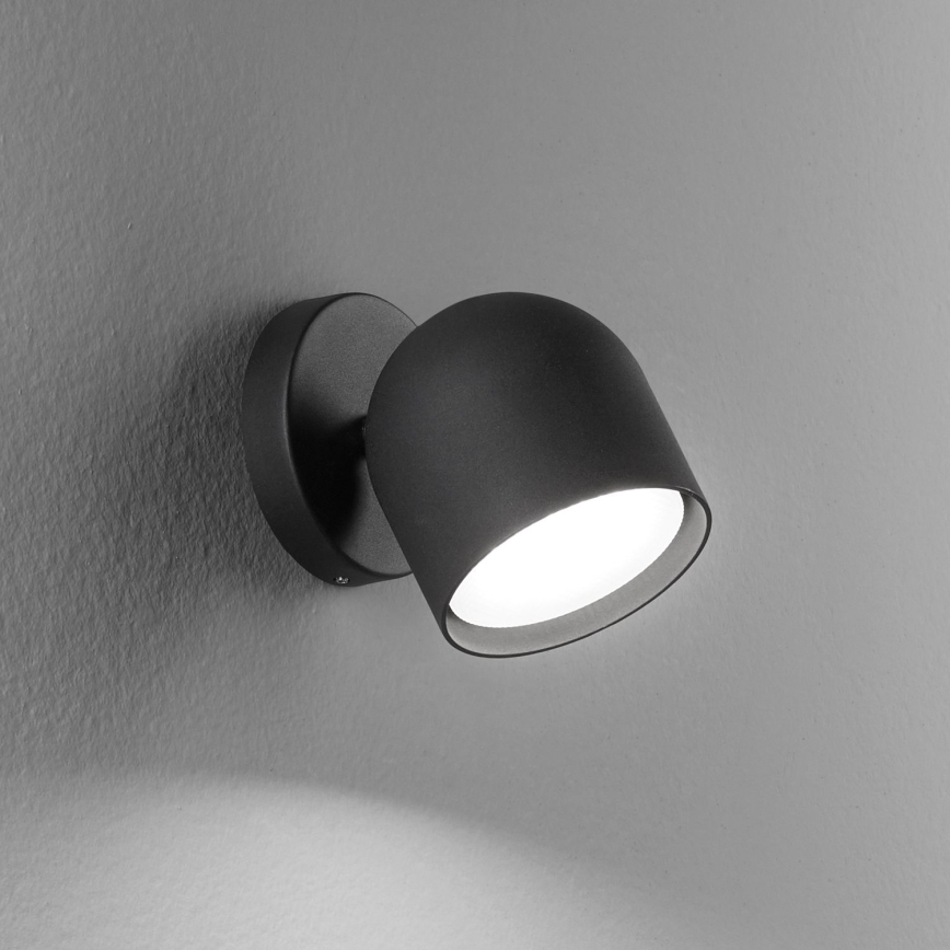 Ideal Lux - LED sieninis akcentinis šviestuvas DODO 1xGX53/9W/230V juoda