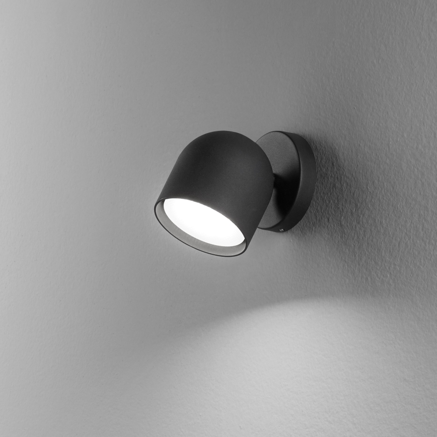 Ideal Lux - LED sieninis akcentinis šviestuvas DODO 1xGX53/9W/230V juoda