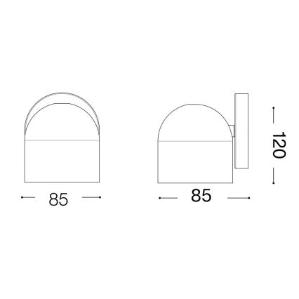 Ideal Lux - LED sieninis akcentinis šviestuvas DODO 1xGX53/9W/230V žalvaris