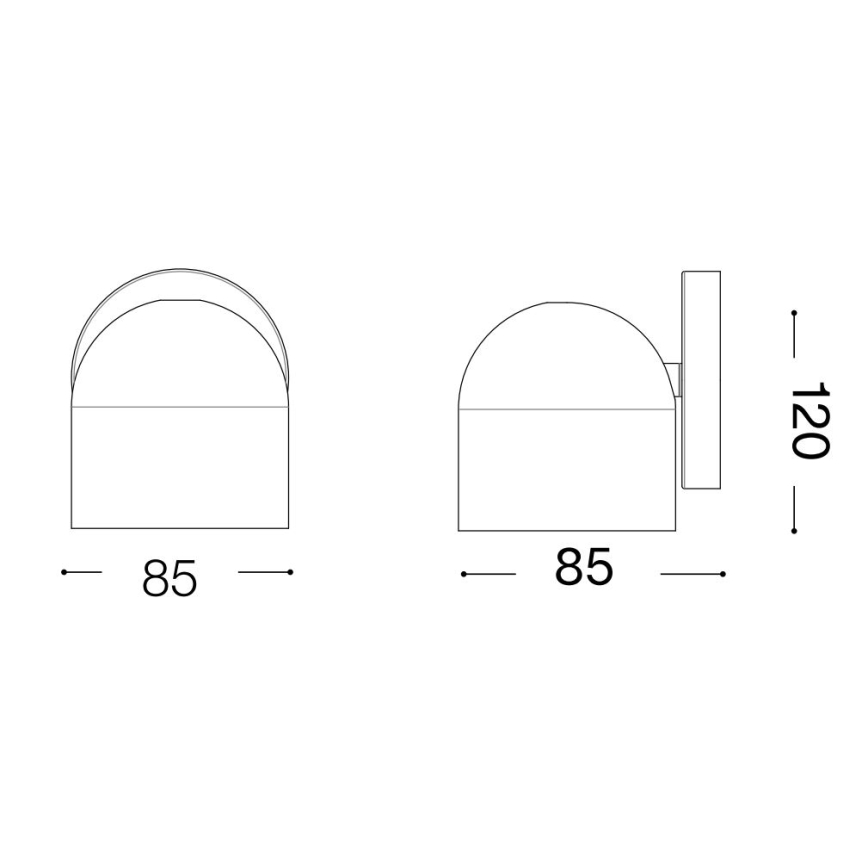 Ideal Lux - LED sieninis akcentinis šviestuvas DODO 1xGX53/9W/230V žalvaris