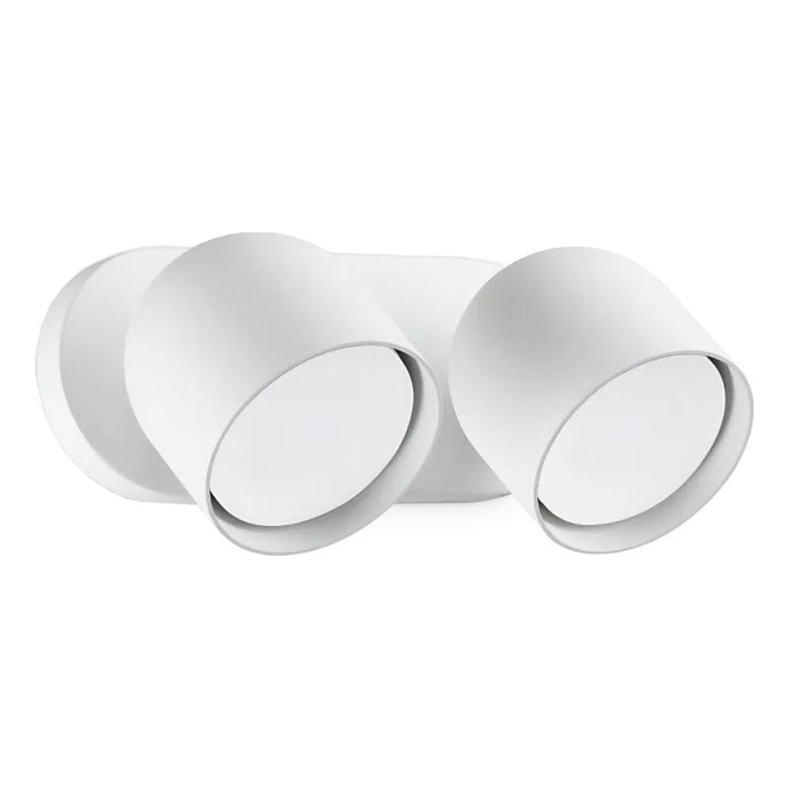 Ideal Lux - LED sieninis akcentinis šviestuvas DODO 2xGX53/9W/230V balta
