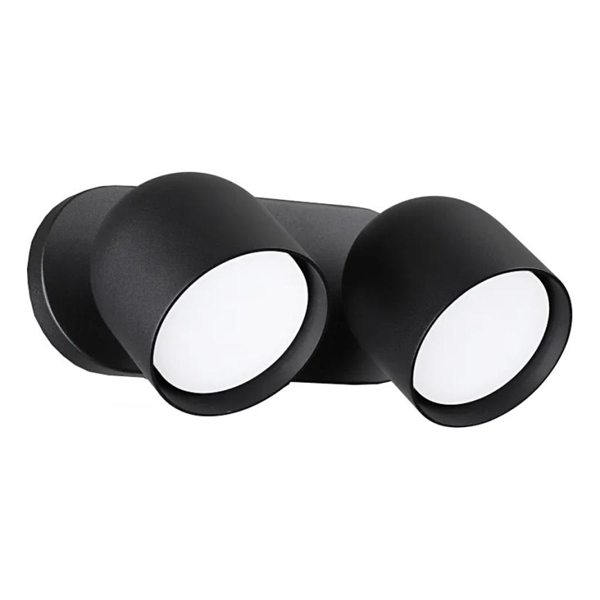 Ideal Lux - LED sieninis akcentinis šviestuvas DODO 2xGX53/9W/230V juoda