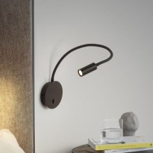 Ideal Lux - LED sieninis akcentinis šviestuvas FOCUS LED/3,5W/230V CRI 90 juoda
