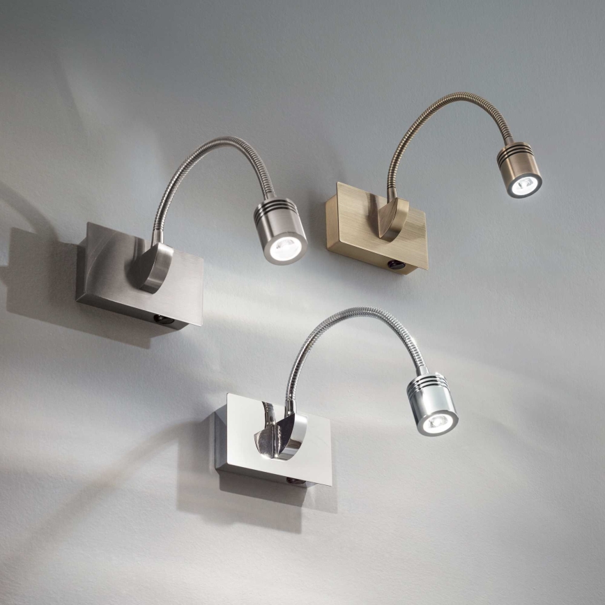 Ideal Lux - LED sieninis akcentinis šviestuvas LED/3W/230V 4000K matinis chromas