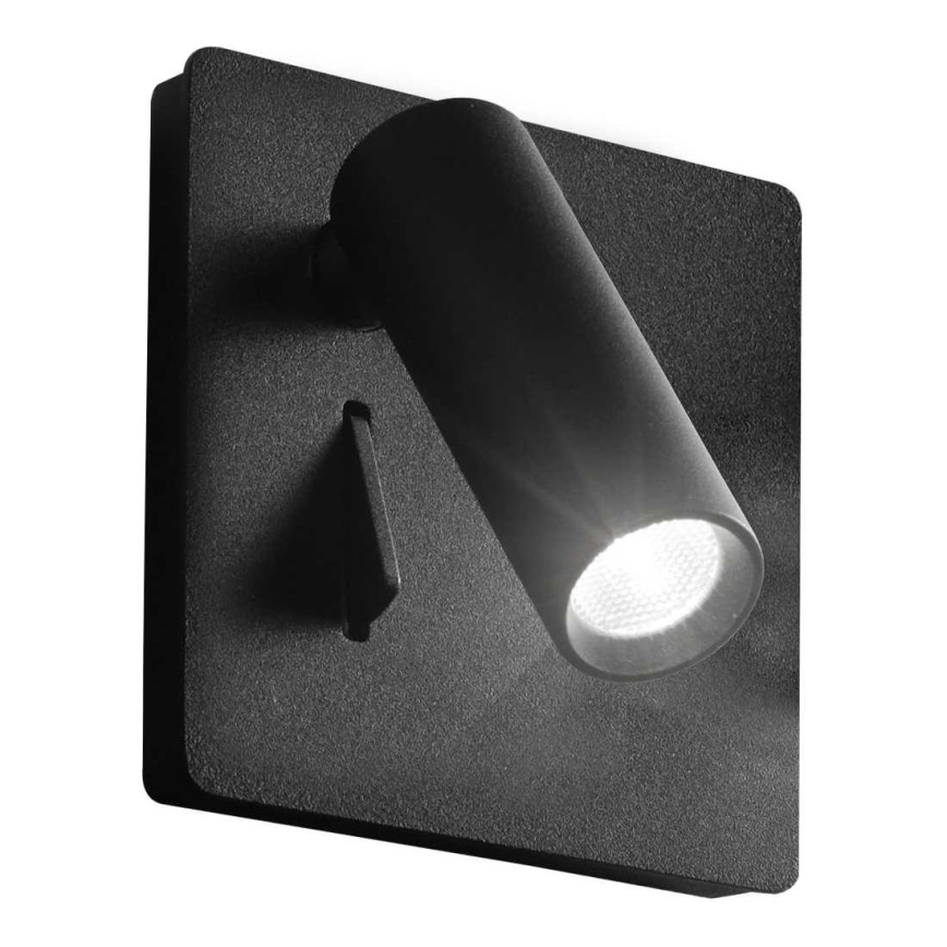 Ideal Lux - LED sieninis akcentinis šviestuvas LITE LED/3W/230V CRI 90 juoda