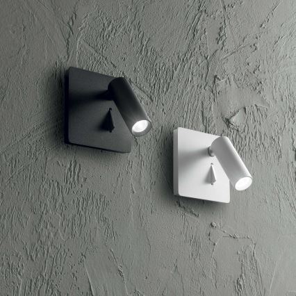 Ideal Lux - LED sieninis akcentinis šviestuvas LITE LED/3W/230V CRI 90 juoda