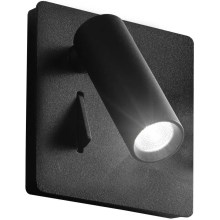 Ideal Lux - LED sieninis akcentinis šviestuvas LITE LED/3W/230V juoda