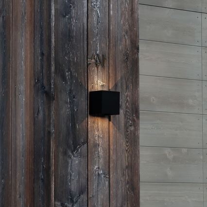 Ideal Lux - LED sieninis lauko šviestuvas ATOM LED/12W/230V CRI 90 IP54 juoda