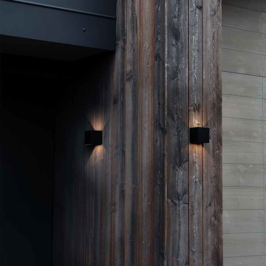 Ideal Lux - LED sieninis lauko šviestuvas ATOM LED/12W/230V CRI 90 IP54 juoda