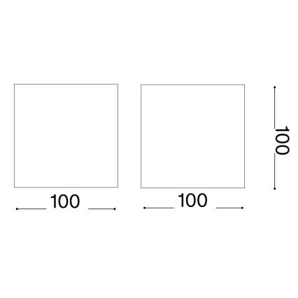 Ideal Lux - LED sieninis lauko šviestuvas ATOM LED/12W/230V CRI 90 IP54 ruda