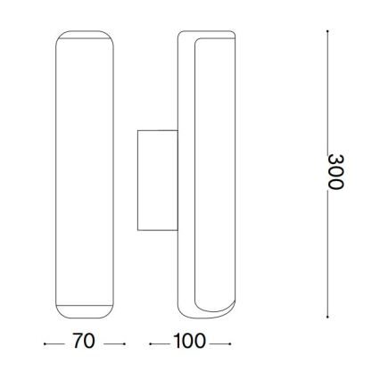 Ideal Lux - LED sieninis lauko šviestuvas ETERE LED/9,5W/230V 4000K CRI 90 IP44 antracitas