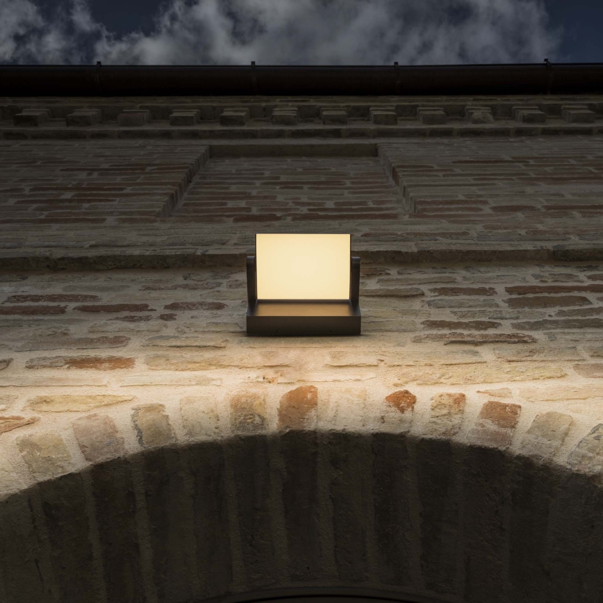 Ideal Lux - LED sieninis lauko šviestuvas SWIPE LED/21W/230V CRI 90 IP54 ruda