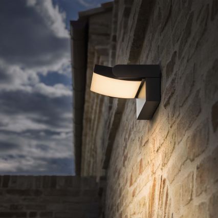 Ideal Lux - LED sieninis lauko šviestuvas SWIPE LED/21W/230V CRI 90 IP54 antracitas