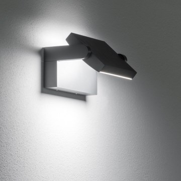 Ideal Lux - LED sieninis lauko šviestuvas SWIPE LED/21W/230V CRI 90 IP54 juoda