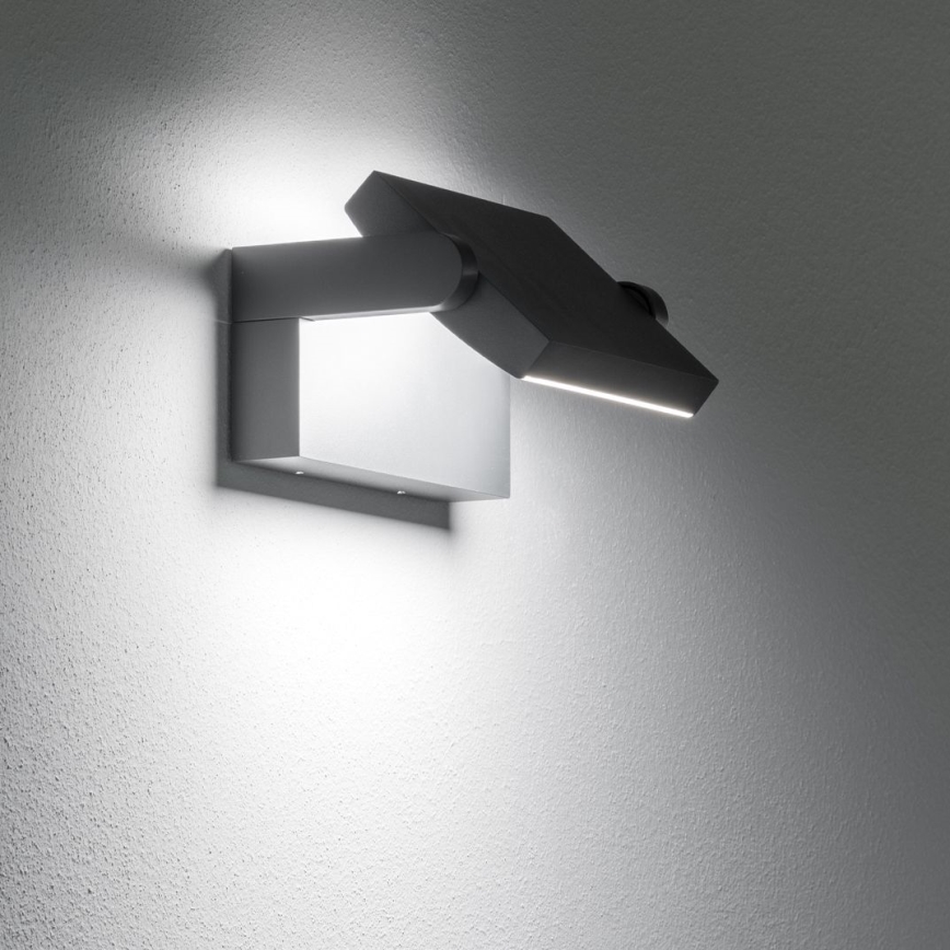 Ideal Lux - LED sieninis lauko šviestuvas SWIPE LED/21W/230V CRI 90 IP54 juoda