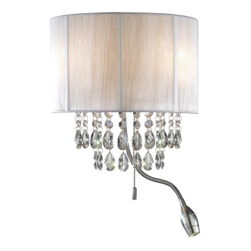 Ideal Lux - LED sieninis šviestuvas 2xE14/40W/230V + LED/1W
