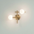 Ideal Lux - LED sieninis šviestuvas ATLAS 2xG9/3W/230V auksinis