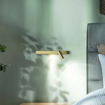 Ideal Lux - LED sieninis šviestuvas BONNE 2xLED/6,5W/230V CRI 90 auksas
