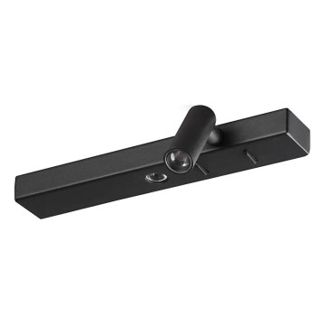Ideal Lux - LED sieninis šviestuvas BONNE 2xLED/6,5W/230V CRI 90 juoda