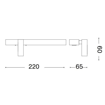 Ideal Lux - LED sieninis šviestuvas BONNE 2xLED/6,5W/230V CRI 90 matinis chromas
