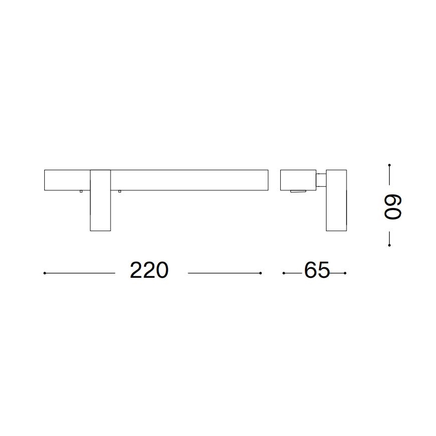 Ideal Lux - LED sieninis šviestuvas BONNE LED/6,5 W/230 V CRI 90 matinis chromas
