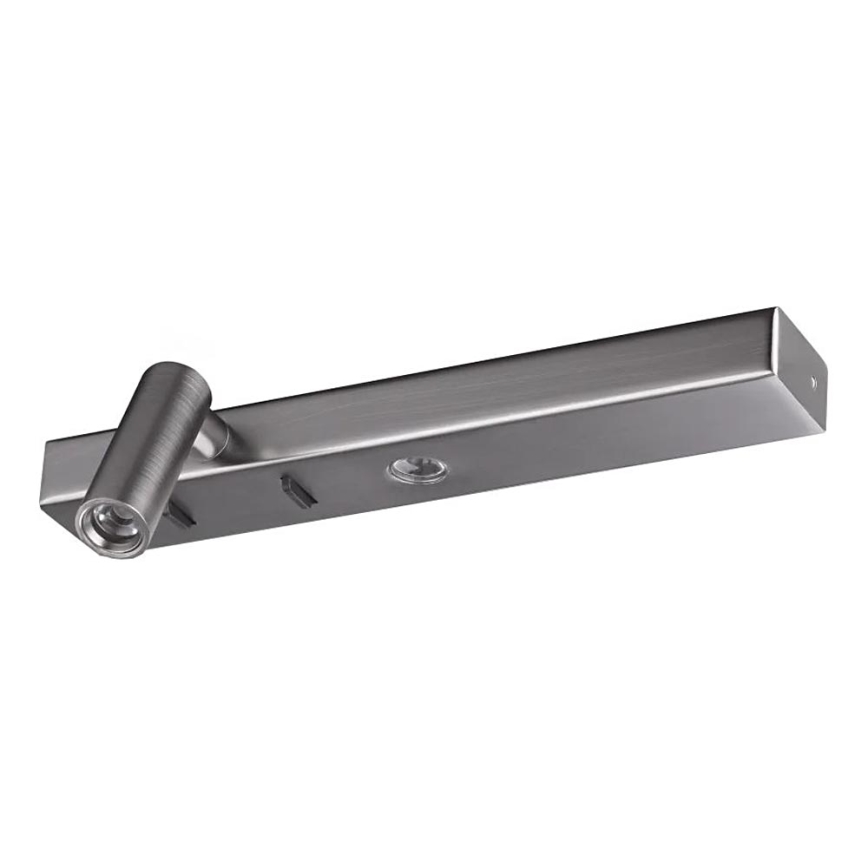 Ideal Lux - LED sieninis šviestuvas BONNE LED/6,5W/230V CRI 90 blizgus chromas