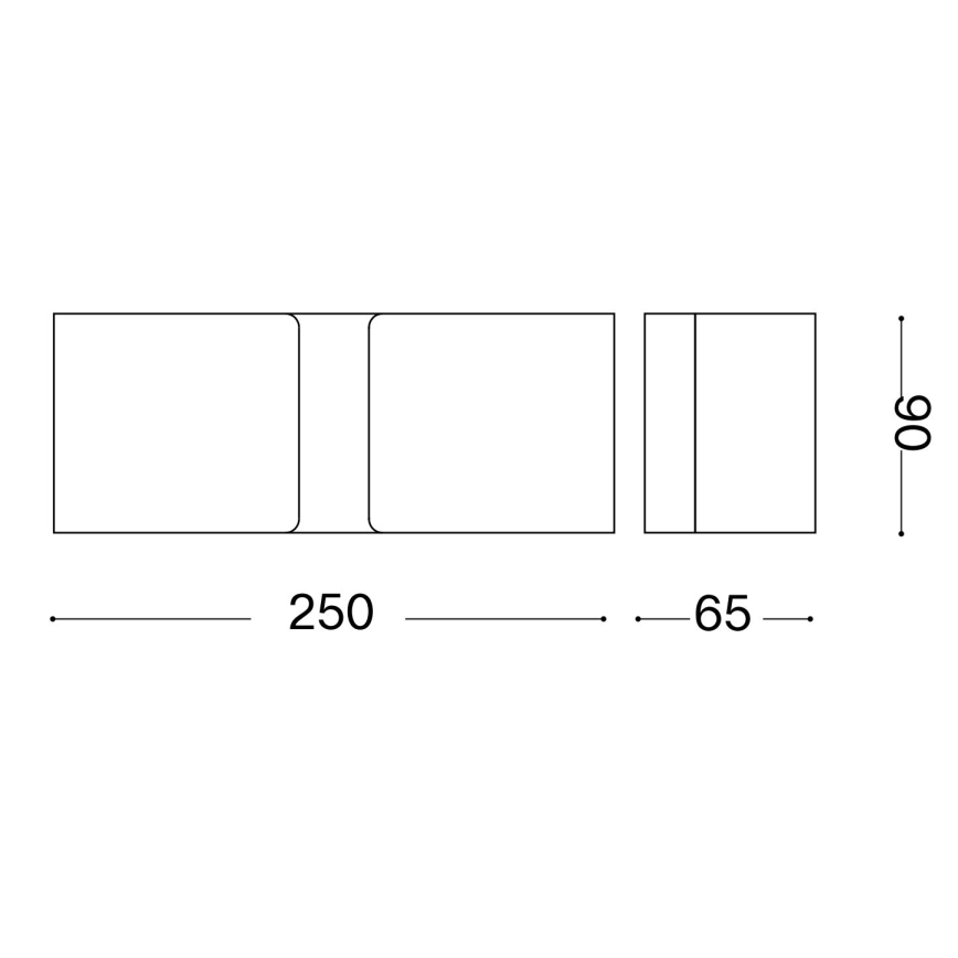 Ideal Lux - LED sieninis šviestuvas CLIP 2xG9/3W/230V ruda