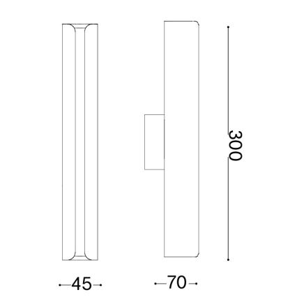 Ideal Lux - LED sieninis šviestuvas DORICA LED/8,5W/230V CRI 90 antracitas