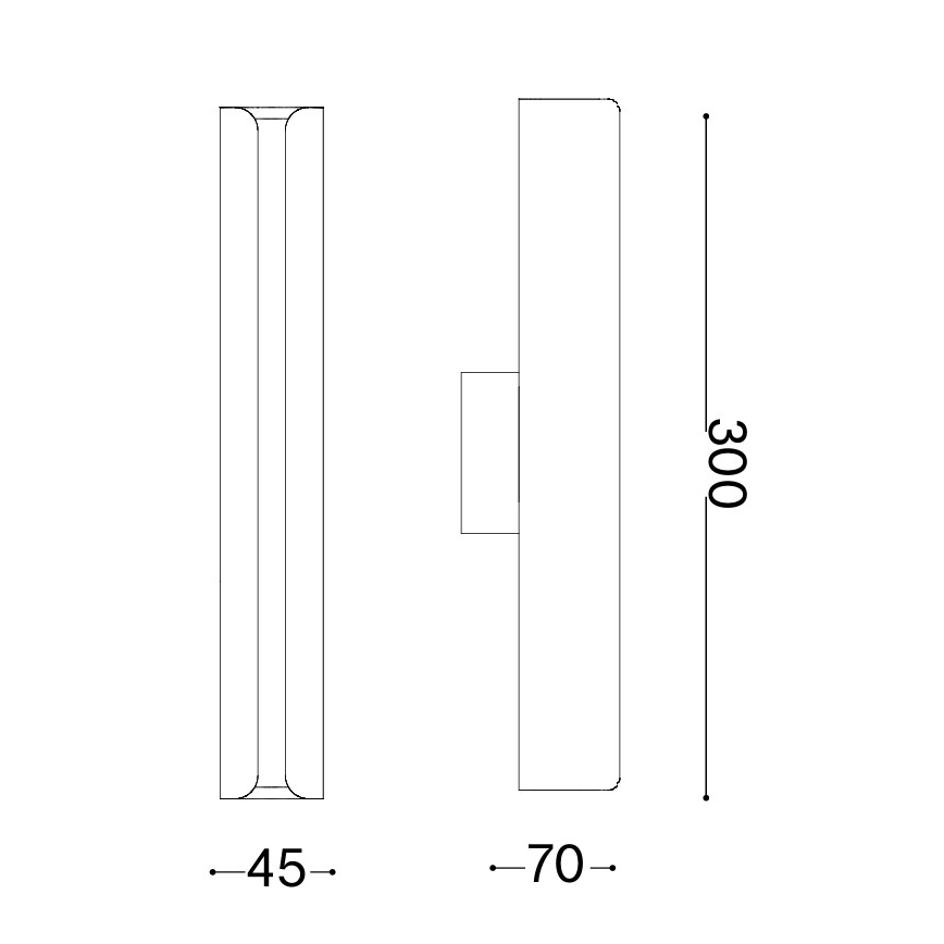 Ideal Lux - LED sieninis šviestuvas DORICA LED/8,5W/230V CRI 90 juodas