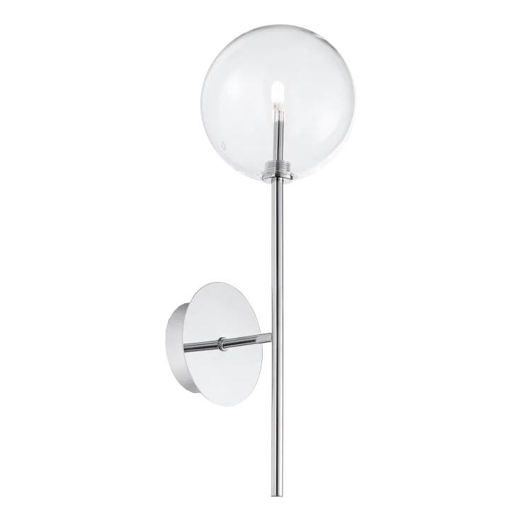 Ideal Lux - LED sieninis šviestuvas EQUINOXE 1xG4/2W/230V blizgus chromas/permatoma